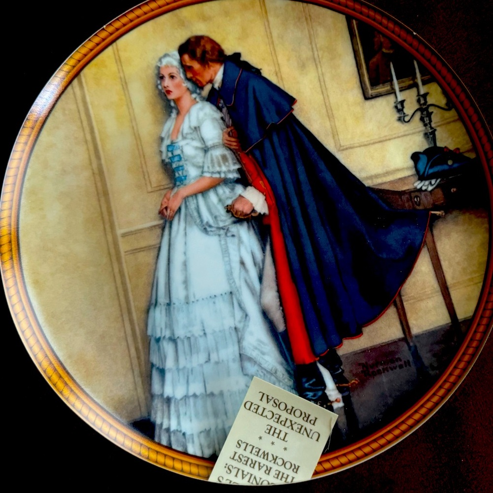 Rare Norman Rockwell Plate Collection “The Colonists” Plate 1 #16181 circa 1986